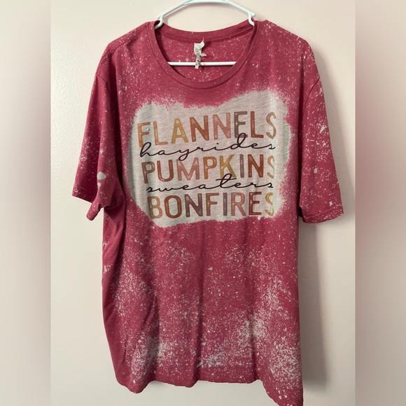 3XL Bella Canvas Fall Sublimation Bleached T-shirt plus Size - Picture 3 of 6